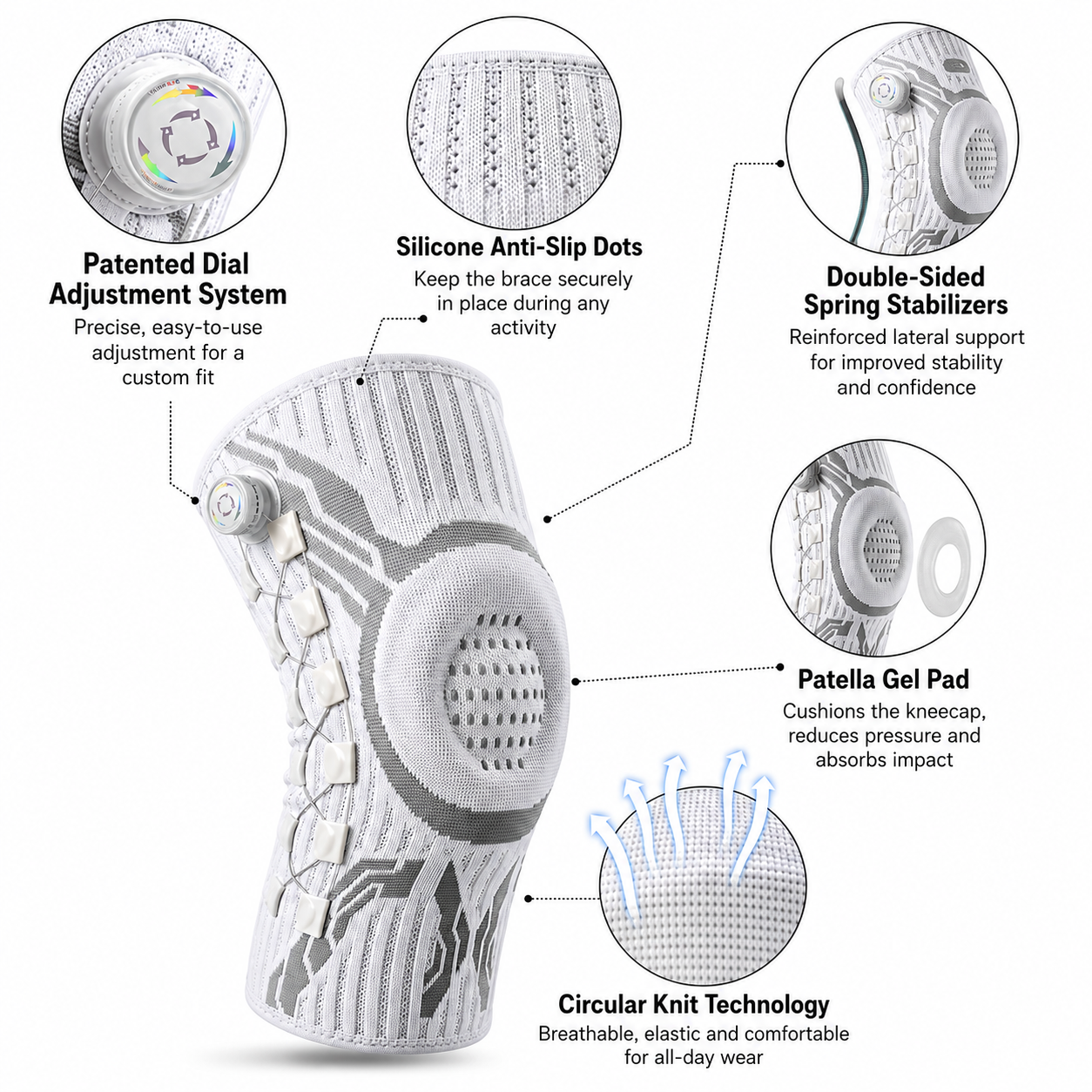 Professional Adjustable Knee Support Brace